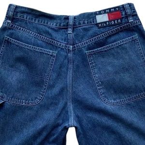 Vintage Tommy Hilfiger Large Patch Denim Shorts